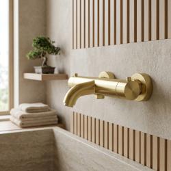 Aquanello Eterna Robinet termostatic de baie cu 2 căi montat la suprafață auriu ET3600-60